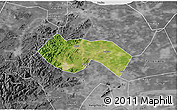 Satellite 3D Map of Deqing, desaturated
