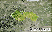 Satellite 3D Map of Deqing, semi-desaturated