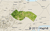Satellite 3D Map of Deqing, shaded relief outside