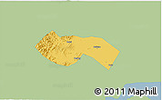 Savanna Style 3D Map of Deqing, single color outside