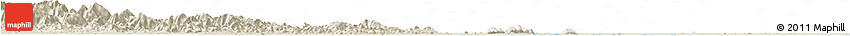 Shaded Relief Horizon Map of Deqing