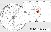 Blank Location Map of Deqing