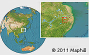 Satellite Location Map of Deqing