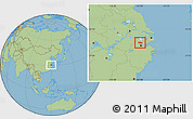 Savanna Style Location Map of Deqing