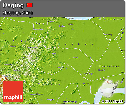 Physical Map of Deqing