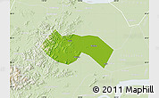 Physical Map of Deqing, lighten