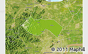 Physical Map of Deqing, satellite outside