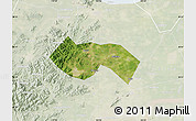 Satellite Map of Deqing, lighten