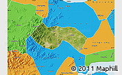 Satellite Map of Deqing, political outside