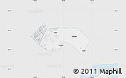 Silver Style Map of Deqing, single color outside