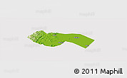 Physical Panoramic Map of Deqing, cropped outside