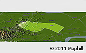 Physical Panoramic Map of Deqing, darken