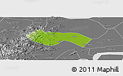 Physical Panoramic Map of Deqing, desaturated