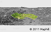 Satellite Panoramic Map of Deqing, desaturated