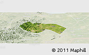 Satellite Panoramic Map of Deqing, lighten