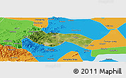 Satellite Panoramic Map of Deqing, political outside