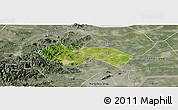 Satellite Panoramic Map of Deqing, semi-desaturated