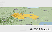 Savanna Style Panoramic Map of Deqing