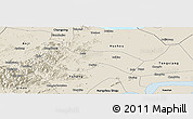 Shaded Relief Panoramic Map of Deqing