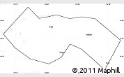 Blank Simple Map of Deqing, cropped outside