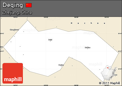 Classic Style Simple Map of Deqing