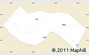 Classic Style Simple Map of Deqing, single color outside