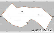 Gray Simple Map of Deqing, cropped outside
