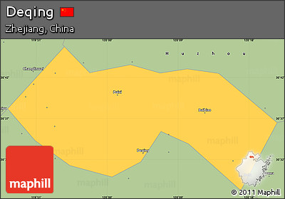 Savanna Style Simple Map of Deqing