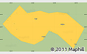 Savanna Style Simple Map of Deqing, single color outside