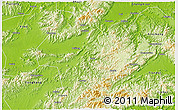 Physical 3D Map of Dongyang