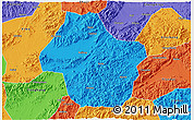 Political 3D Map of Dongyang