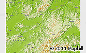 Physical Map of Dongyang