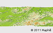 Physical Panoramic Map of Dongyang
