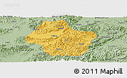 Savanna Style Panoramic Map of Dongyang