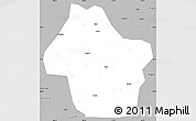 Gray Simple Map of Dongyang