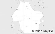 Silver Style Simple Map of Dongyang