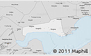 Silver Style 3D Map of Haining