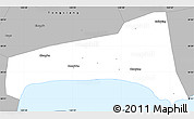Gray Simple Map of Haining