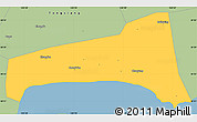 Savanna Style Simple Map of Haining