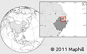 Blank Location Map of Haiyan, highlighted country, highlighted parent region