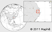 Blank Location Map of Haiyan, highlighted country