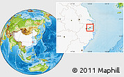 Physical Location Map of Haiyan, highlighted country