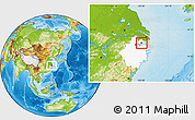 Physical Location Map of Haiyan, highlighted parent region