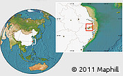 Satellite Location Map of Haiyan, highlighted country