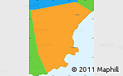 Political Simple Map of Haiyan