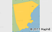 Savanna Style Simple Map of Haiyan