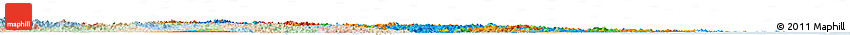 Political Horizon Map of Zhejiang, lighten