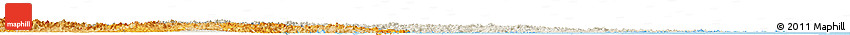 Shaded Relief Horizon Map of Zhejiang, political shades outside
