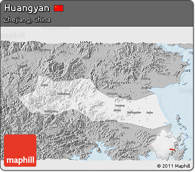 Gray 3D Map of Huangyan