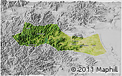 Satellite 3D Map of Huangyan, lighten, desaturated